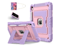 Capa Para Tablet Lurelia, Compatível Com Ipad Air 4/air 5/air 11 M2/m3, Ouro Rosa, Silicone, Função Sono, Proteção Antiquedas