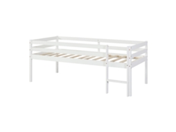 Cama Alta para Crianças Siikalatva em Madeira de Pinho 90 X 200 Cm Branco [EN.CASA]