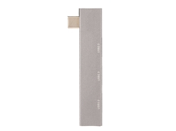 Estación De Acoplamiento 3 En 1 Usb-c Para Usb3.0 2usb2.0 5gbps Aluminio Mini