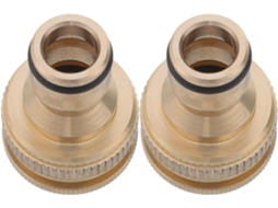 Conector De Torneira Com Rosca Externa Cobre 1/2" E 3/4" (2 Peças)