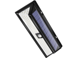 Luminária De Parede Solar Com Sensor De Presença, Jardim E , Luz Branca Fria Para Iluminação De Segu Gokoco