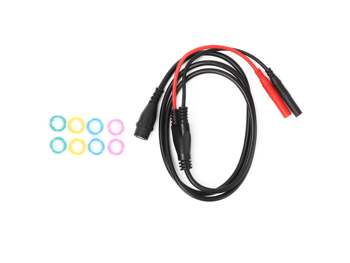 Cabo Coaxial P1206 Bnc Macho para Plugue Banana Reto 100cm para Teste de Osciloscópio | S/MARCA