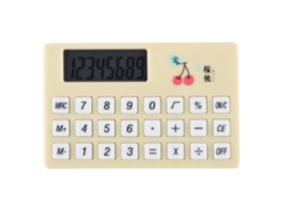 Calculadora De Bolso Pequena Portátil Fofa De Cor De Doce Para Crianças Presente Amarelo
