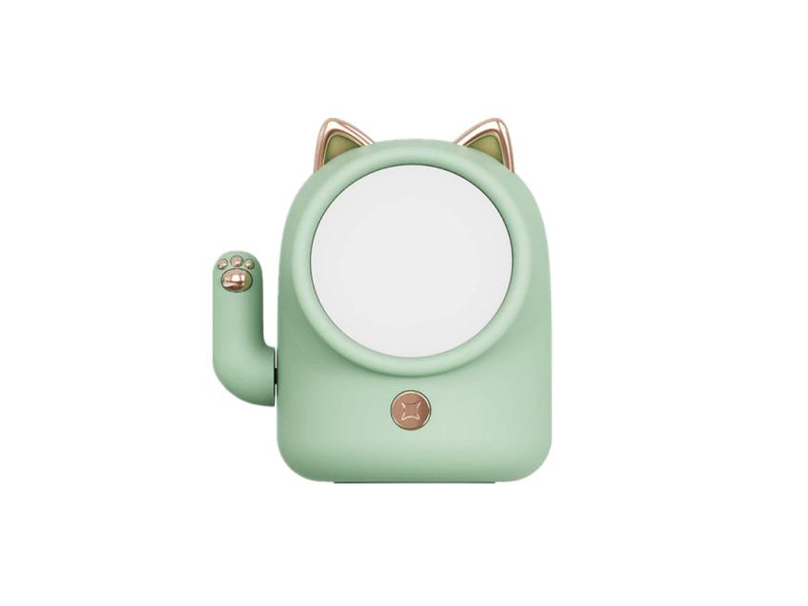 Lâmpada fofa de mesa de gato para quarto três fontes de luz gentis escândalos escurecedores USB Lâmpada de mesa de cabeceira recarregávelSLD