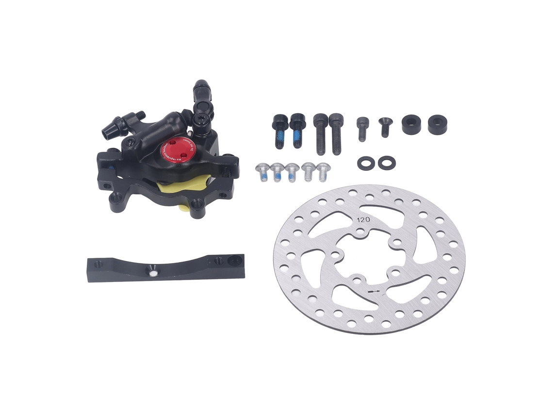 Kit de Freio a Disco Hidráulico Mali 120mm para Xiaomi M365 Pro Pro2, com Caliper e Parafusos