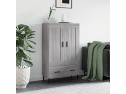 Vidaxl Armário Alto Derivados De Madeira 69,5x31x115cm Cinza Sonoma