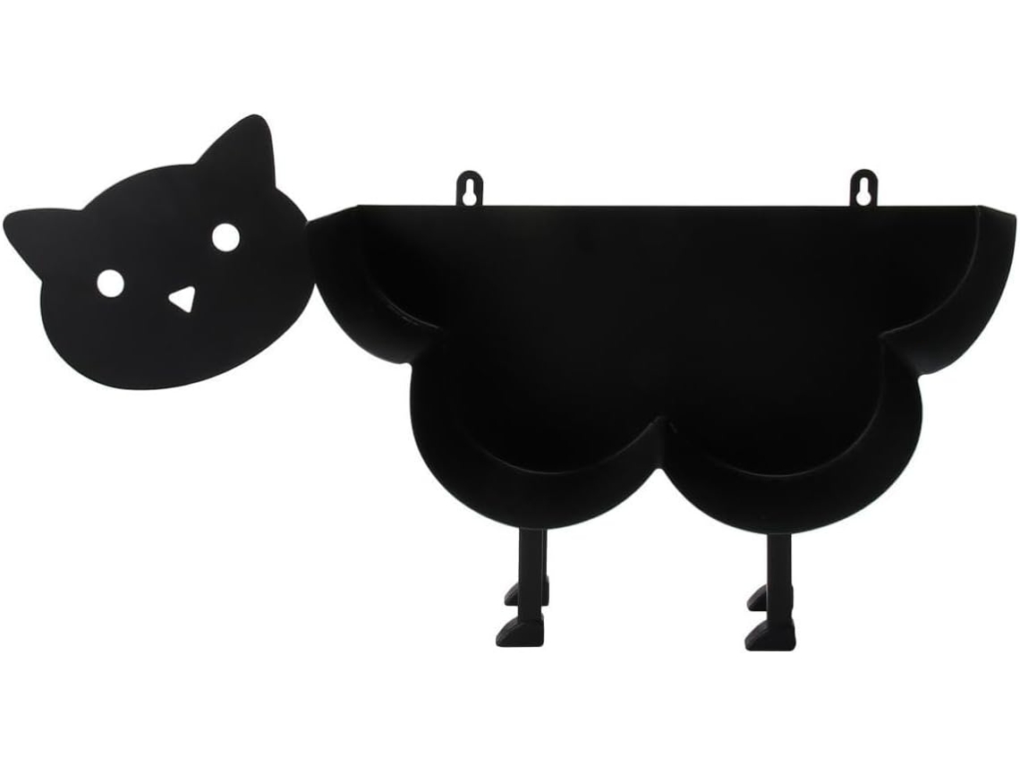 Porta-papel Higiênico De Ferro Preto Em Formato De Gato, Suporte Decorativo Para Mesa |