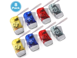 Conjunto de 8 Lanternas de Manivela LED Recarregáveis ZYBLSSBB