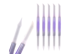 Conjunto de 5 Empurradores de Cutículas de Vidro Dupla Face Lixas para Manicure e Remoção de Cutículas NEVEANCE