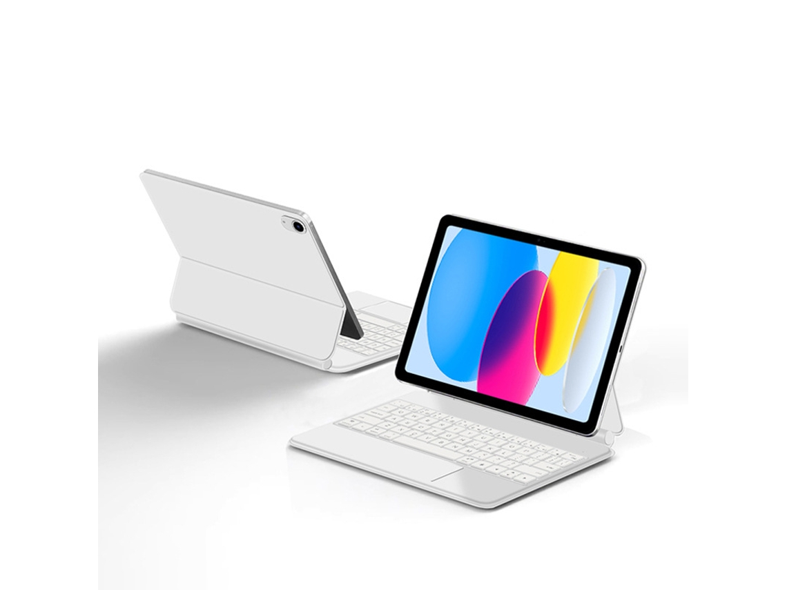 Magic Keyboard Com Trackpad Magnético E Bluetooth Para Ipad (10ª Geração, 2022) De 10,9 Polegadas (branco)