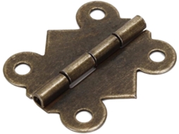 Dobradiças De Ferro Vintage Mini Resistentes 2, 5x2cm 20 Unidades Para Uso Geral Em Casa