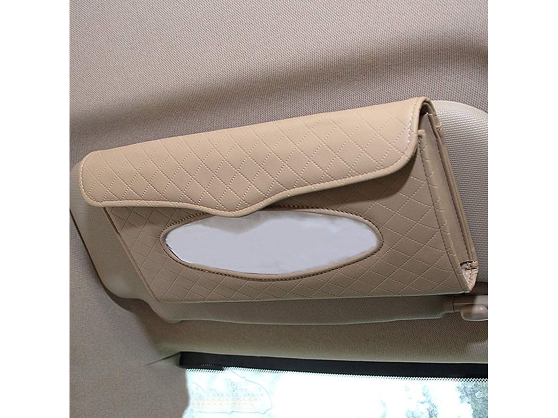 Porta Toalhas de Carro, Porta Toalhas para Visor Solar, Case de Papel Higiênico de Couro Pu para Carro/caminhão