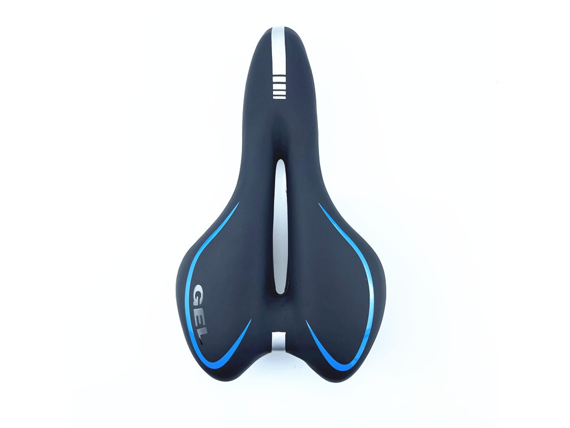 Selim Bicicleta - Almofada Bicicleta - Assento Confortável - Esponja/silicone - Preto/azul
