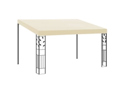 Vidaxl Gazebo De Parede 4x3x2,5 M Creme