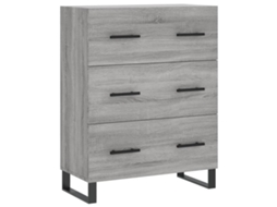 Sideboard, Sideboards Vidaxl Cinzeto Madeira Processada (n/a)