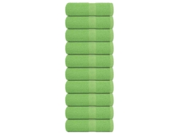Vidaxl Toalhas De Bidé Frogn 10pcs 30x50cm 360 G/m² Verde Maça
