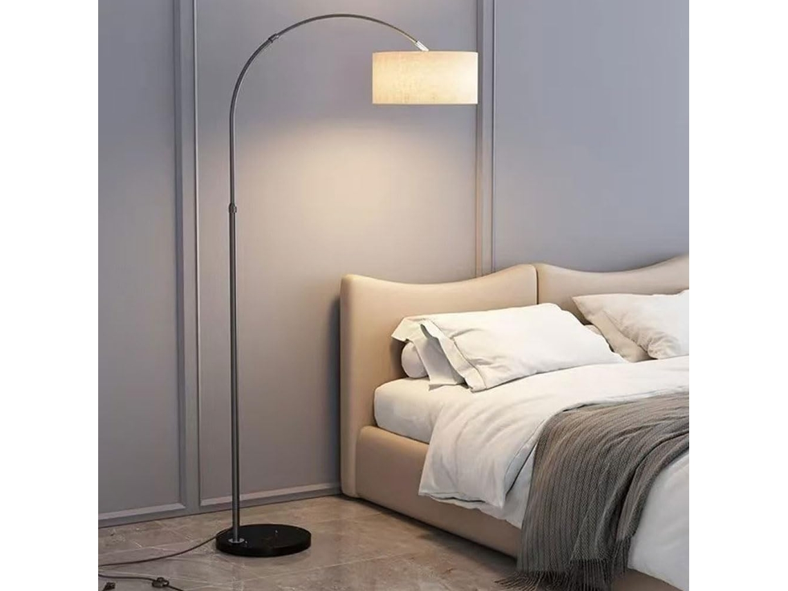 Luminárias De Chão Modernas Para Sala Estar, Luminárias De Chão Pretas Com Haste Ajustável, Luminárias De Chão Com
