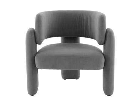 Cadeirão Individual Design Exclusivo Cinzento Uytie