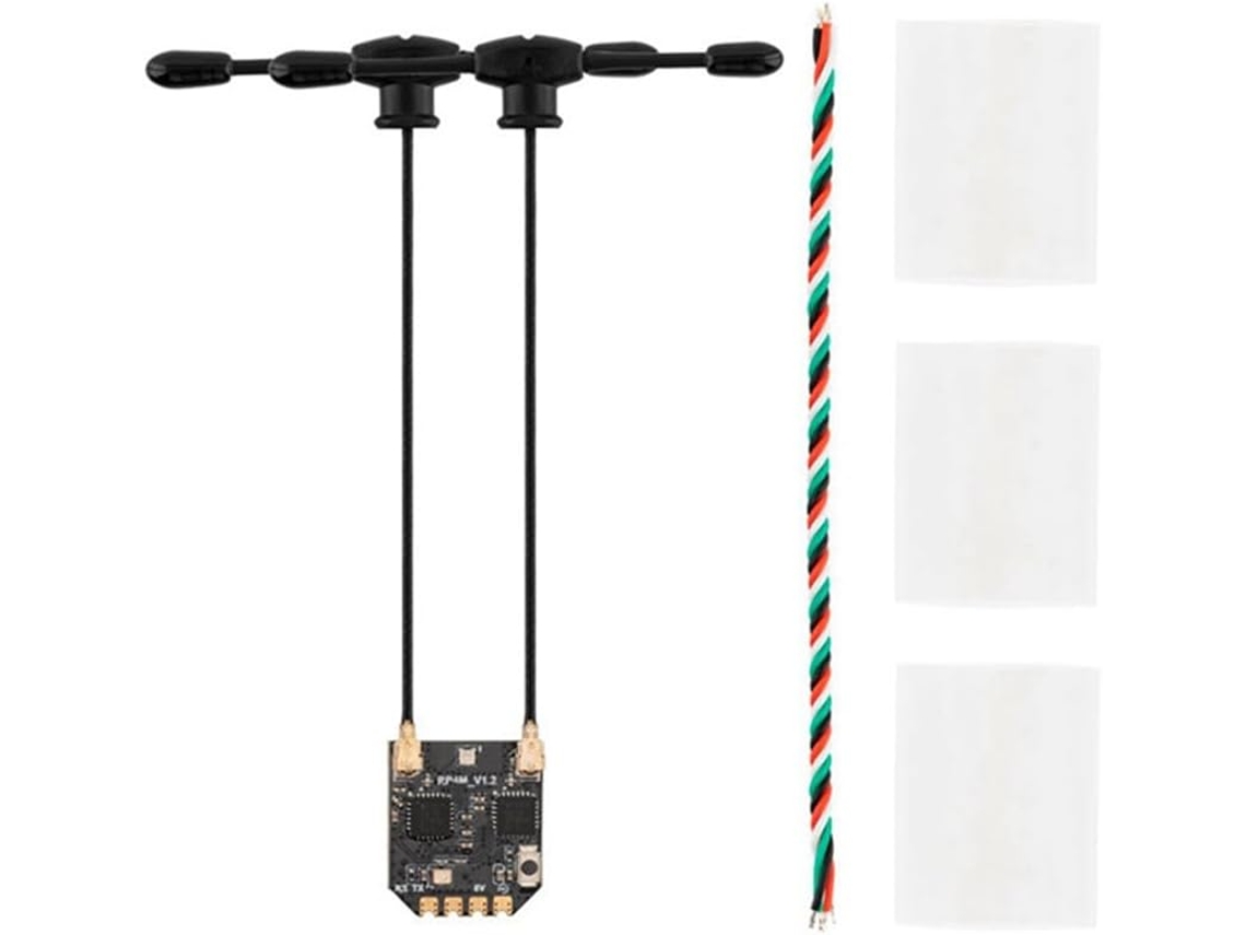 Receptor de Canal Duplo Rp4td M Expresslrs de 2,4 Ghz com Antena para Controle Remoto. SFUSHOS