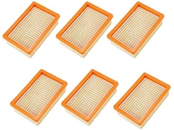 Pacote De 6 Filtros Para Aspirador De Pó Karcher Mv4 Mv5 Mv6 Wd4 Wd5 Wd6, Peças De Reposição Filtro De Fígado