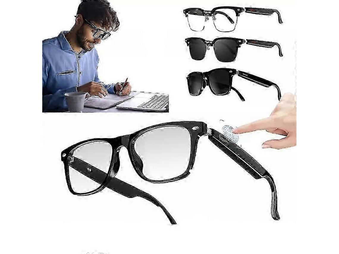 Óculos inteligentes sofisticados para ouvir música, óculos de sol com fones de ouvido sem fio e lentes polarizadas inteligentes.