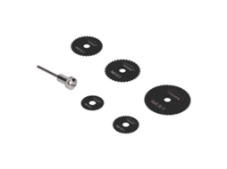 Kit De 6 Lâminas De Serra Circular Hss Para Metal Madeira Plástico, Serra Elétrica De Alta Velocidade Preto