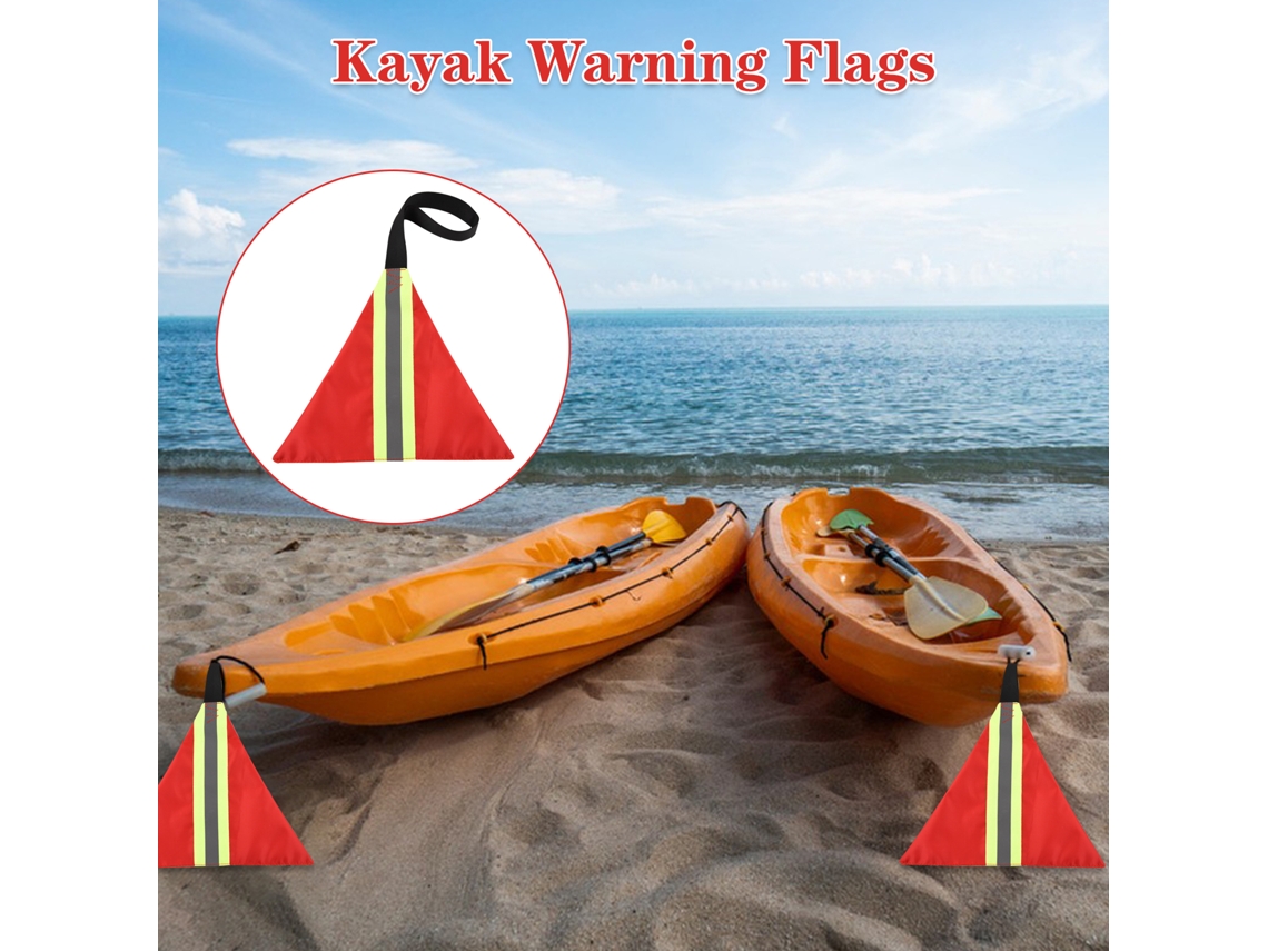 Laxiscreed Pack De 4 Bandeiras Reflexivas Para Kayak, Canoa E Sup