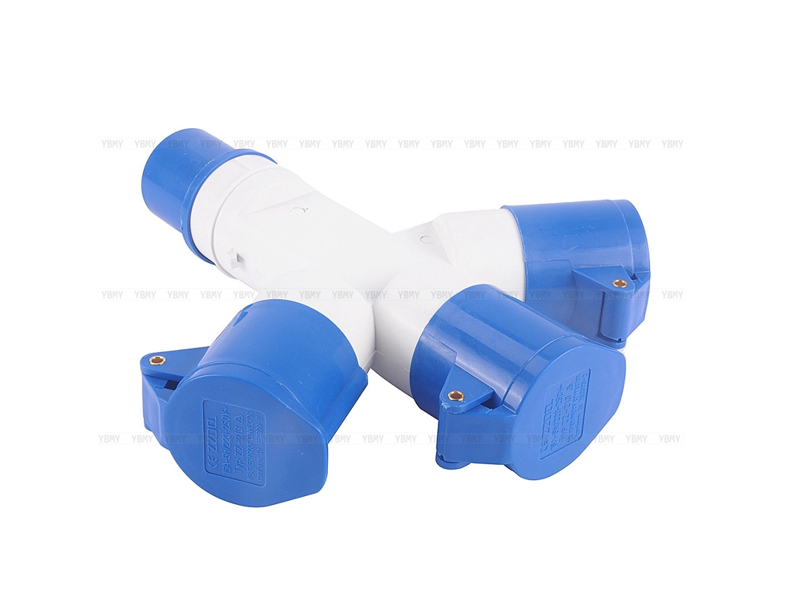 Laxiscreed Conector Industrial Impermeável De 3 Pinos Para Proteção Ip44