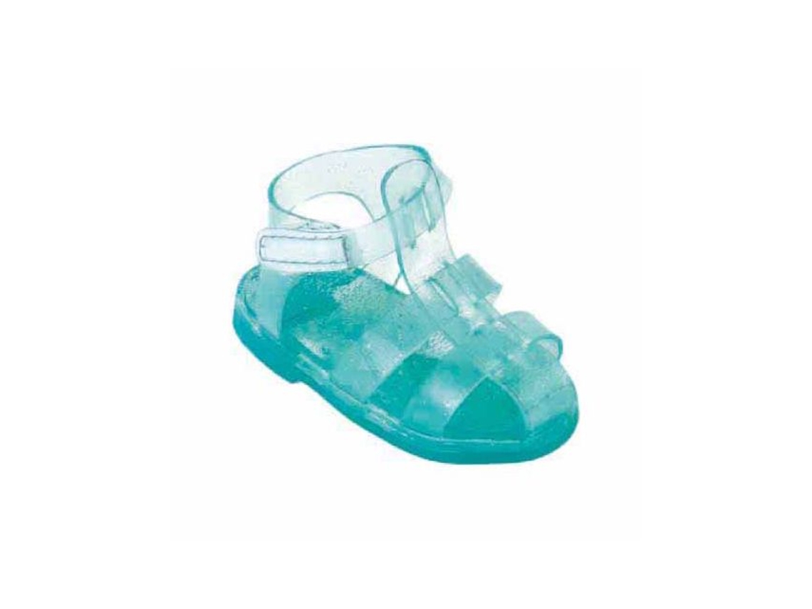 Sapatos Aquáticos Turquesa Para Bonecas Käthe Kruse De 30 A 33 Cm . (acessório)