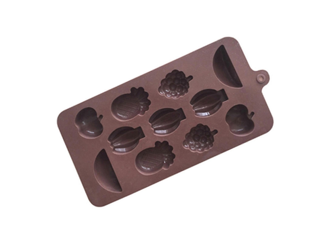 Molde De Silicone 3d Para Chocolate, Próprio Para Alimentos, Em Formato De Frutas, Para Fazer Doces E Bolos.