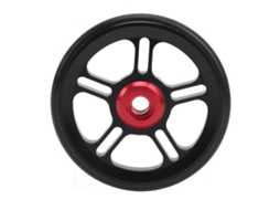 Roda Auxiliar Mali Liga de Alumínio para Bicicleta Plegável Brompton 6cm com Corte CNC