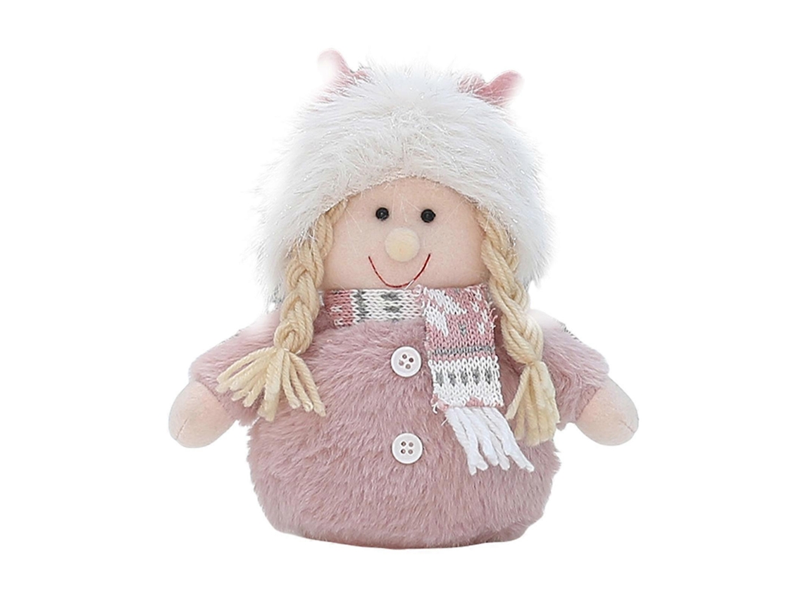 Decoração De Natal Em Peluche Para Mesa E Presente
