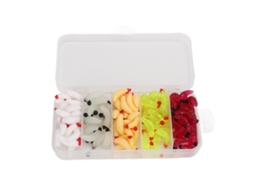 Iscas de Pesca Soft Luminosas para Bass 125pcs/caixa