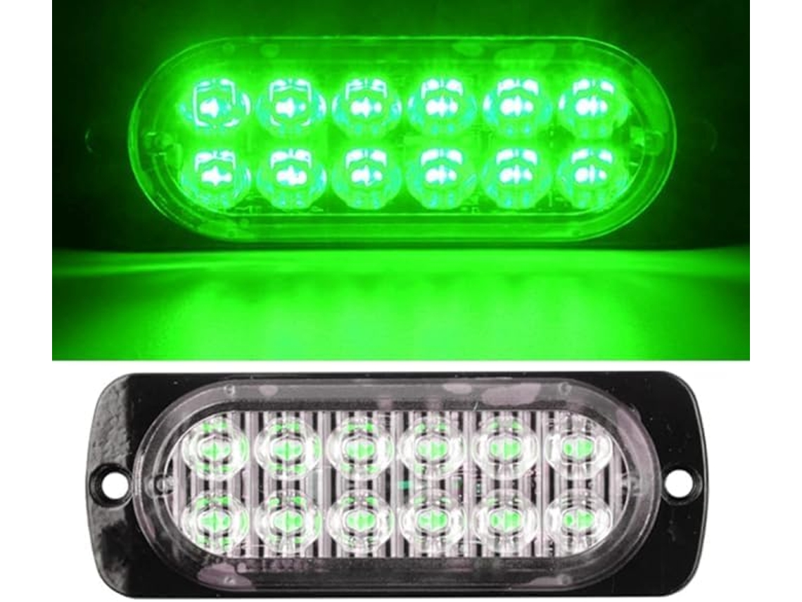 Barra De Luz Intermitente Segurança Emergência Âmbar Xiao, Pacote Com 4 Luzes, 12 Luzes Led Intermitentes, Interrupção