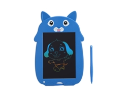 Speedy-tablet De Desenho Lcd 9 Polegadas Com Tela Colorida E Limpável Para Crianças Forma De Cão Azul
