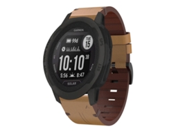 Bracelete para Garmin Instinct 2x Solar Couro com Fivela de Aço Marrom XIAOMOYU (26mm)