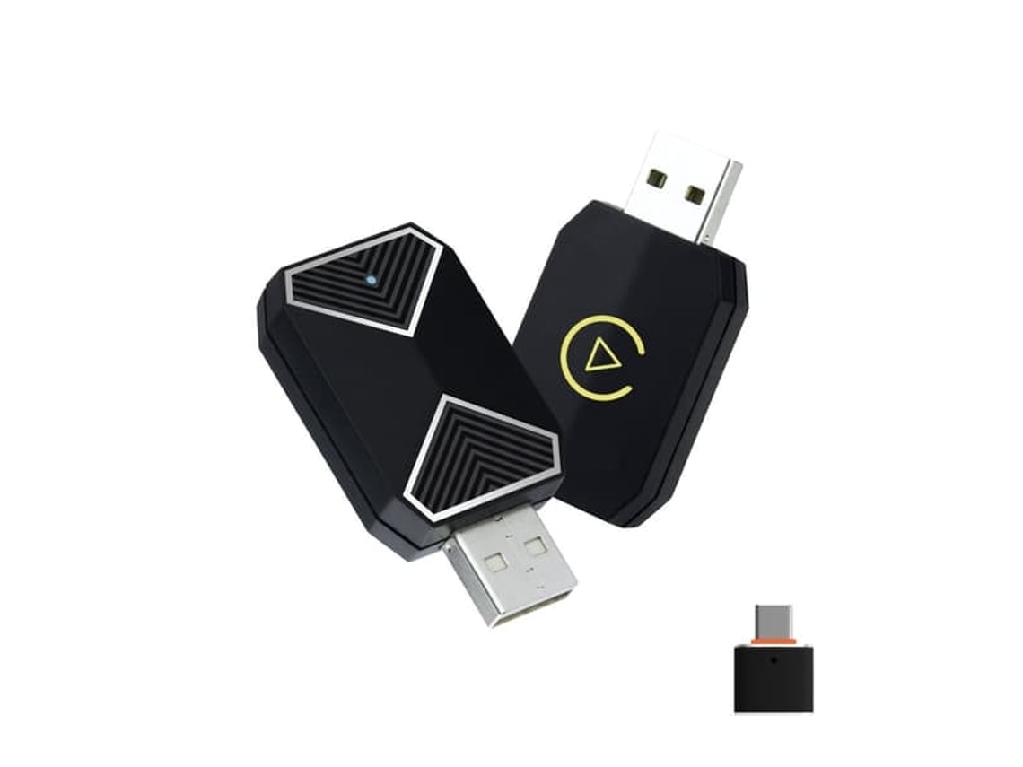Adaptador Wireless Carplay 2025 Compatível Com Iphone Ios E Android Brilvibera