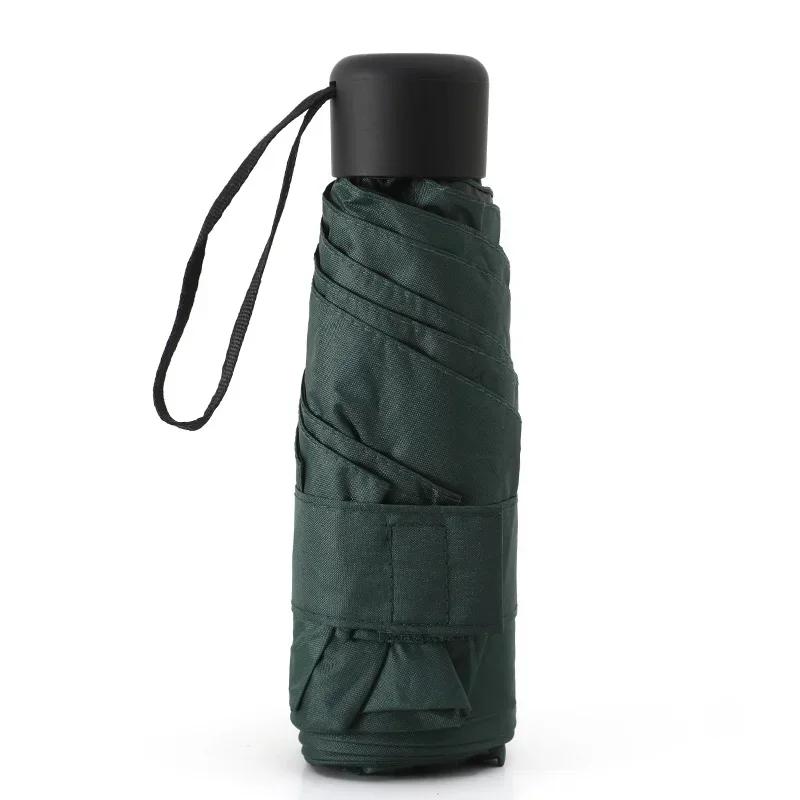 (verde Escuro, 6k) Mini Guarda-chuva Dobrável À Prova De Vento, Portátil Para Viagens, Proteção Solar Para Ambientes Externos