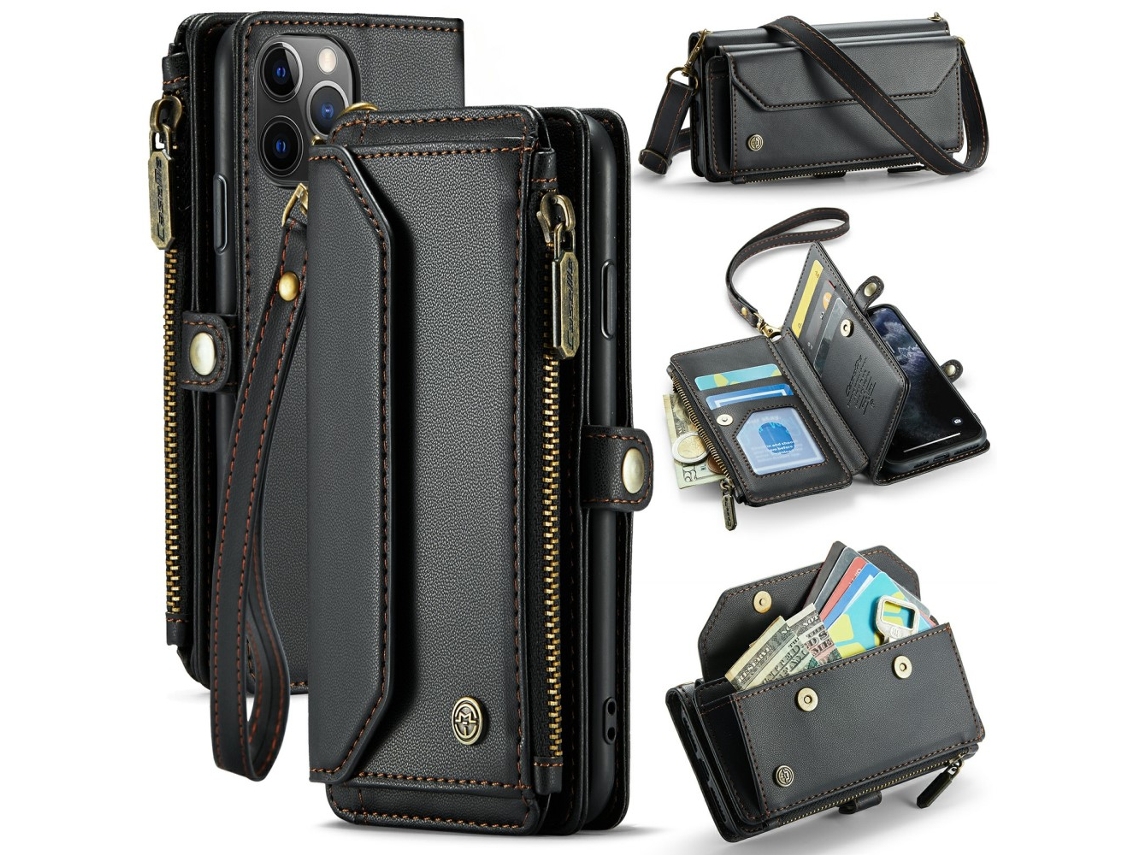 Capa Para Iphone 11 Pro Caseme Pele Sintética Preto