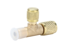 Adaptador Válvula Carga Refrigeração R22 R12 R134 1/4sae