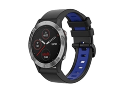 Lurelia Pulseira, Compatível Com Garmin Fenix 6 22mm Bicolor Preta Azul
