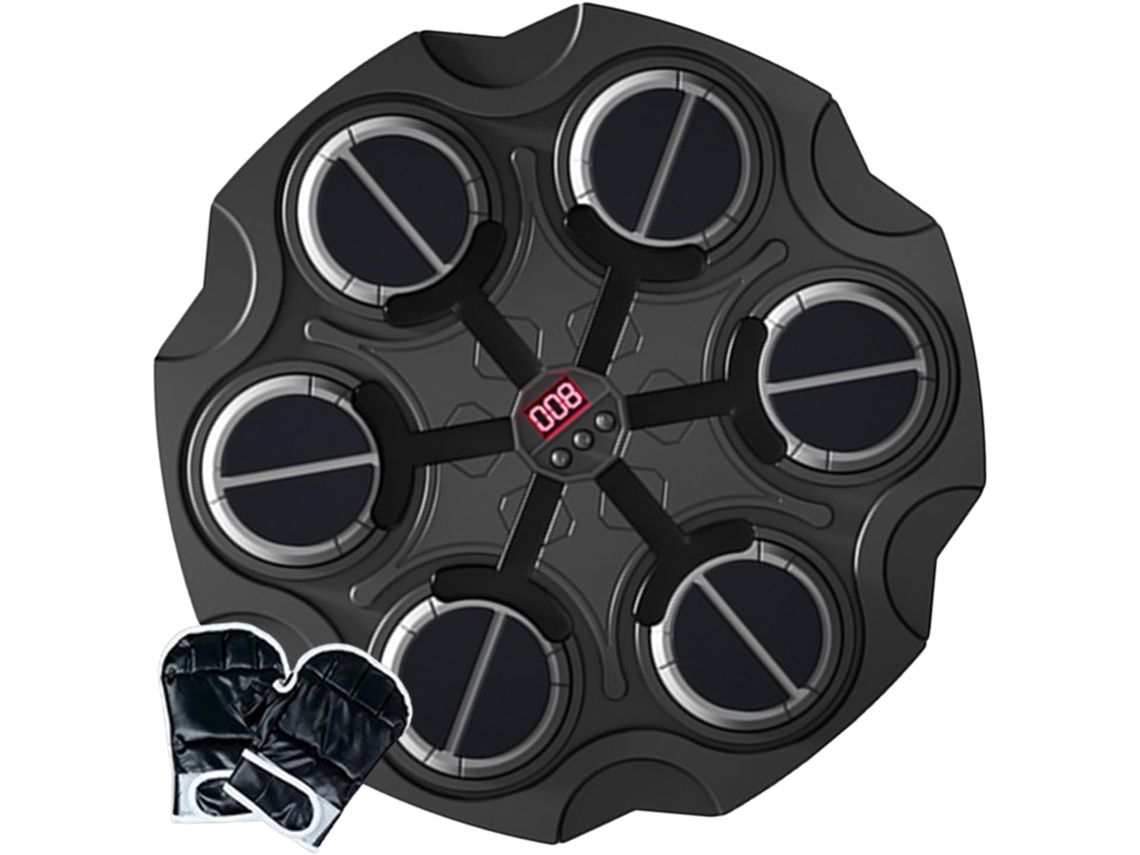 Máquina de Boxe Bluetooth para Treinamento, Suporte de Parede para Boxes Preto DIGITALLAB