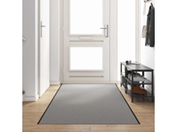 Vidaxl Tapete De Entrada Cinza E Preto 120 X 350 Cm 100% Poliamida