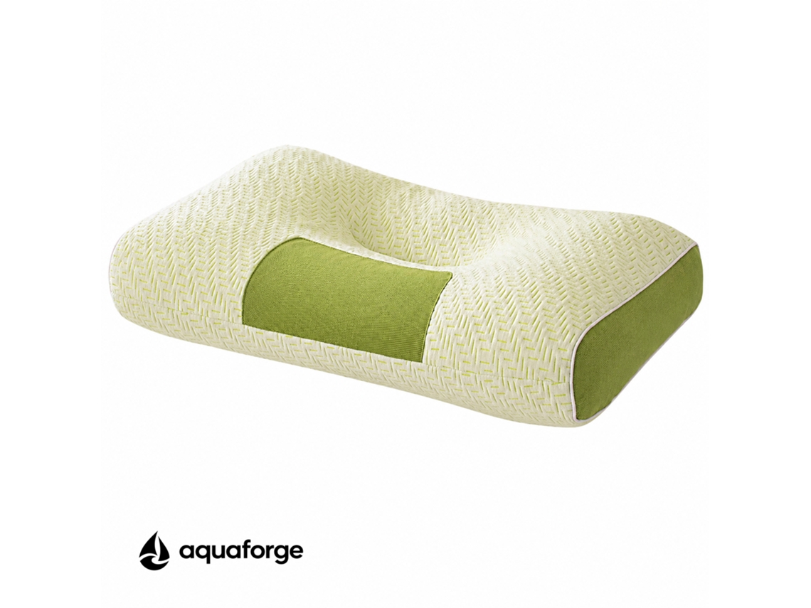 Almofada Cervical Ergonómica Fibra De Bambu Respirável