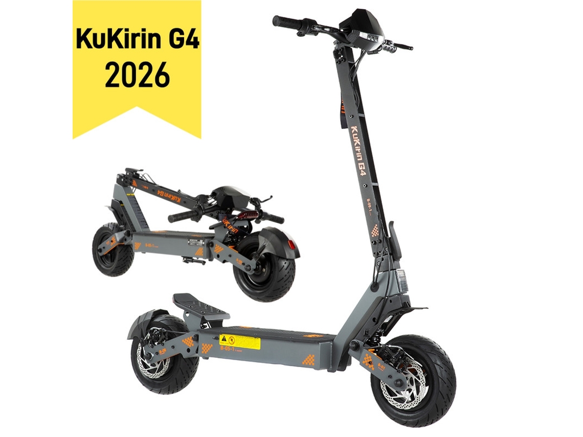 Trotinete Kukirin G4 2026 High Performance - 2000w Autonomia 75km Suspensão De 4 Braços Pneus De 11" Travão De Disco Duplo