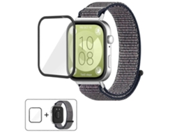 Pulseira De Relógio Em Nylon Com Fecho De Velcro E Película Curva 3d