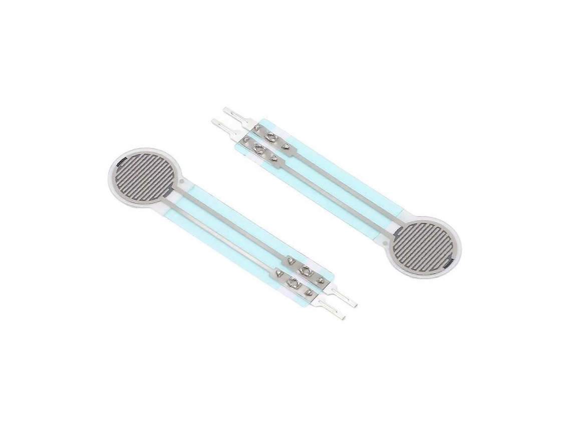 2 Peças Sensor De Pressão De Filme Fino Fsr Flexível Resistor Sensível À Força 20g‑3kg