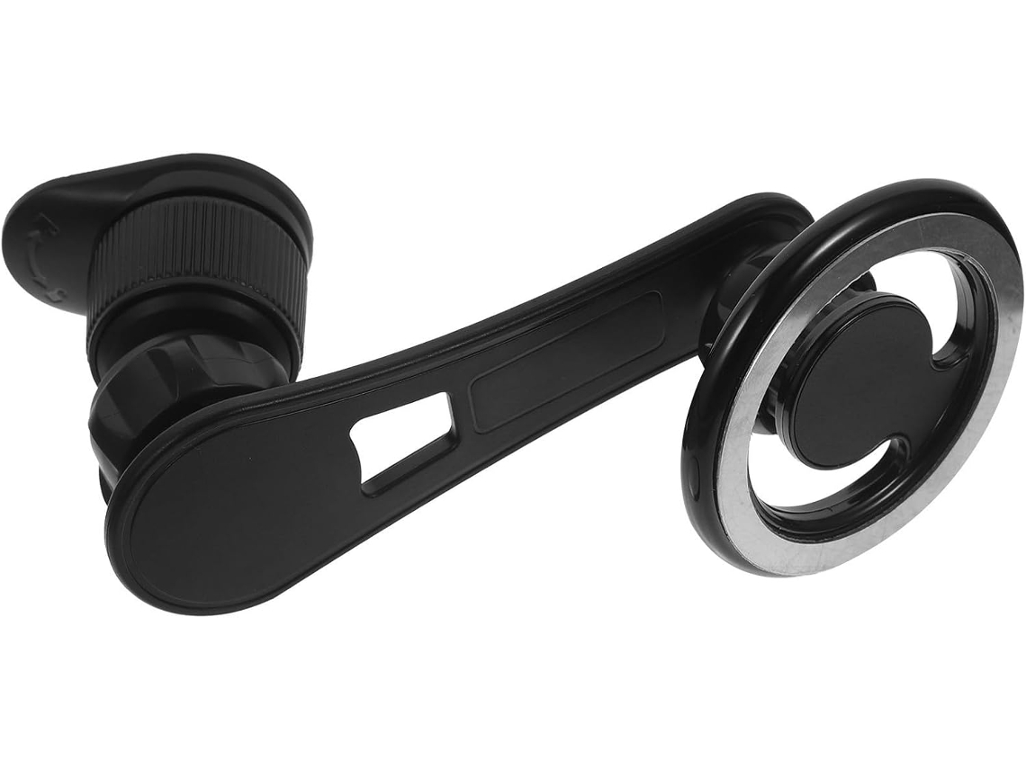 Suporte magnético giratório para celular veicular na cor Preta Metallic League.