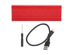 Invólucro Sata M.2 Nvme Ssd Usb3.1 Vermelho