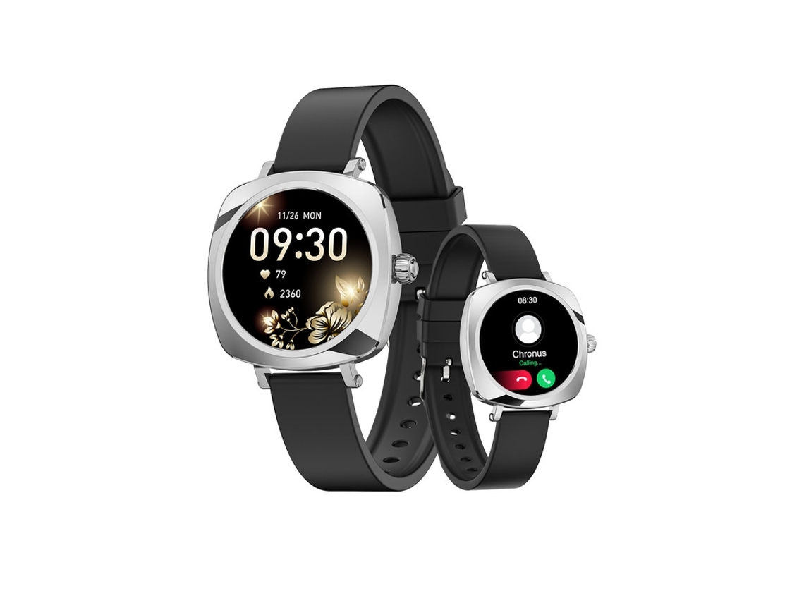 NISSGU Lc605 Smart Watch 1.19'' Amoeled com Monitor de Saúde Feminina com Android Ios Preto
